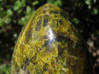 Polished Green Opal Standing Free Forms  x 3 From Antsirabe, Madagascar - Toprock Gemstones and Minerals 