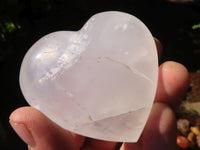 Polished Girasol Pearl Quartz Hearts  x 12 From Ambatondrazaka, Madagascar - Toprock Gemstones and Minerals 