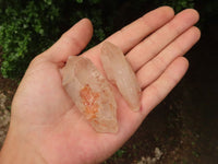 Natural Single Candle Quartz Crystals  x 35 From Zambia - TopRock