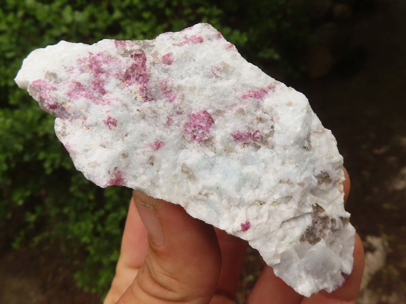 Black shops Tourmaline in Pink Feldspar with Smoky Quartz Tower