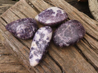 Polished  Purple Lepidolite Free Forms  x 4 From Zimbabwe