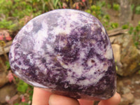 Polished  Purple Lepidolite Free Forms  x 4 From Zimbabwe