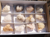 Natural White Quartz Clusters x 12 From Madagascar - Toprock Gemstones and Minerals 