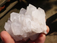 Natural White Quartz Clusters x 12 From Madagascar - Toprock Gemstones and Minerals 