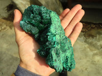 Natural Chatoyant Silky Malachite Specimens  x 2 From Kasompe, Congo