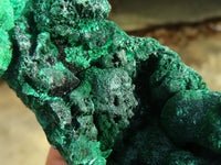 Natural Chatoyant Silky Malachite Specimens  x 2 From Kasompe, Congo