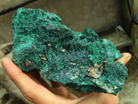 Natural Chatoyant Silky Malachite Specimens  x 2 From Kasompe, Congo