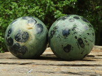 Polished Stromatolite / Kambamba Jasper Spheres  x 6 From Madagascar - TopRock