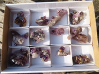 Natural Hand Made Chiredzi Amethyst Conglomerate Specimens x 13 From Chiredzi, Zimbabwe