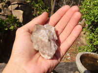 Natural Small Cascading Smokey Phantom Quartz Clusters x 12 From Luena, Congo