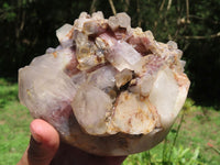 Natural Red Hematoid Quartz Clusters (Half Polished / cut to shape) x 2 From Karoi, Zimbabwe - TopRock