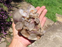 Natural Red Hematoid Quartz Clusters (Half Polished / cut to shape) x 2 From Karoi, Zimbabwe - TopRock