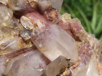 Natural Red Hematoid Quartz Clusters (Half Polished / cut to shape) x 2 From Karoi, Zimbabwe - TopRock