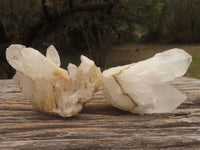 Natural Small Selected White Quartz Clusters  x 12 From Mandrosonoro, Madagascar - TopRock