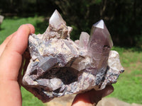 Natural Red Hematoid Quartz Clusters (Half Polished / cut to shape) x 2 From Karoi, Zimbabwe - TopRock