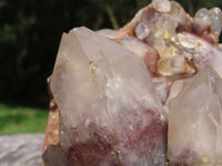 Natural Red Hematoid Quartz Clusters (Half Polished / cut to shape) x 2 From Karoi, Zimbabwe - TopRock