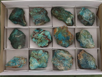 Natural Rough Shattuckite Cobbed Specimens  x 12 From Namibia - TopRock