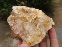 Natural Golden Lemonite / Limonite Quartz Clusters  x 12 From Zambia - TopRock