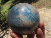 Polished Blue Spotted Spinel Quartz Spheres  x 6 From Madagascar - TopRock