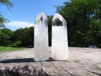 Polished Clear Quartz Crystal Points x 6 From Madagascar - TopRock