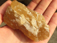 Natural Honey Aragonite Etched & Cobbed Pieces  x 12 From Namibia