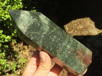 Polished Green Fuchsite Quartz Points  x 2 From Madagascar - Toprock Gemstones and Minerals 