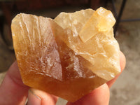 Natural Honey Aragonite Etched & Cobbed Pieces  x 12 From Namibia