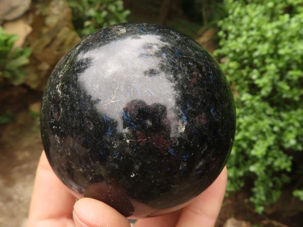 Polished Rare Blue Iolite / Water Sapphire Spheres  x 2 From Madagascar - TopRock