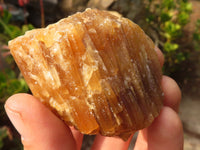 Natural Honey Aragonite Etched & Cobbed Pieces  x 12 From Namibia