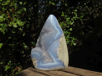 Polished Extra Large Blue Lace Agate Standing Free Form  x 1 From Nsanje, Malawi - Toprock Gemstones and Minerals 