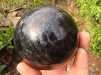 Polished Rare Iolite Spheres x 2 From Ambatofinandrahana, Madagascar