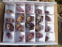 Natural Royal Zulu Window Amethyst Crystals x 20 From KwaZulu Natal, South Africa