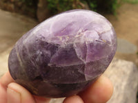 Polished Large Amethyst Palm Stones  x 7 From Madagascar - TopRock