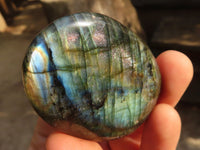 Polished  Flashy Labradorite Palm Stones  x 12 From Tulear, Madagascar