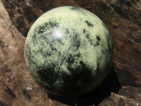 Polished Green Leopard Stone Spheres  x 3 From Zimbabwe - Toprock Gemstones and Minerals 