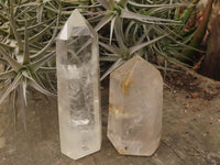 Polished Clear Quartz Crystal Points x 4 From Madagascar - TopRock