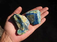 Natural Azurite & Malachite On Dolomite Specimens  x 12 From Kaokoveld, Namibia - Toprock Gemstones and Minerals 