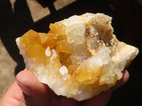 Natural Golden Limonite Quartz Clusters  x 12 From Zambia - Toprock Gemstones and Minerals 