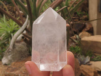 Polished Clear Quartz Crystal Points x 4 From Madagascar - TopRock