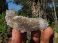 Natural Drusy Quartz Coated Fluorescent Peach Calcite Crystal Specimens  x 35 From Alberts Mountain, Lesotho - Toprock Gemstones and Minerals 