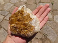 Natural Golden Limonite / Lemonite Quartz Clusters  x 13 From Zambia - TopRock