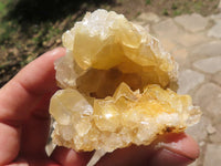 Natural Golden Limonite / Lemonite Quartz Clusters  x 13 From Zambia - TopRock