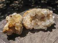 Natural Golden Limonite / Lemonite Quartz Clusters  x 13 From Zambia - TopRock