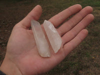 Natural Single Clear Quartz Crystals  x 35 From Madagascar - TopRock