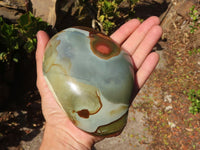 Polished Polychrome Jasper Domed Pieces  x 2 From Madagascar