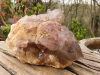 Natural Red & Grey Phantom Hematoid Quartz Cluster x 1 From Karoi, Zimbabwe