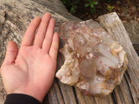 Natural Red & Grey Phantom Hematoid Quartz Cluster x 1 From Karoi, Zimbabwe