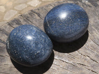 Polished Blue Lazulite Palm Stones  x 6 From Madagascar - TopRock