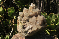 Natural Malachite Infused Smokey Quartz Cluster x 1 From Luena, Congo - TopRock