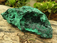 Natural Chatoyant Silky Malachite Specimens  x 2 From Congo - Toprock Gemstones and Minerals 